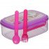  Lunch Box Cartoon Characters With Spoon and Fork Max Blast Several Colors