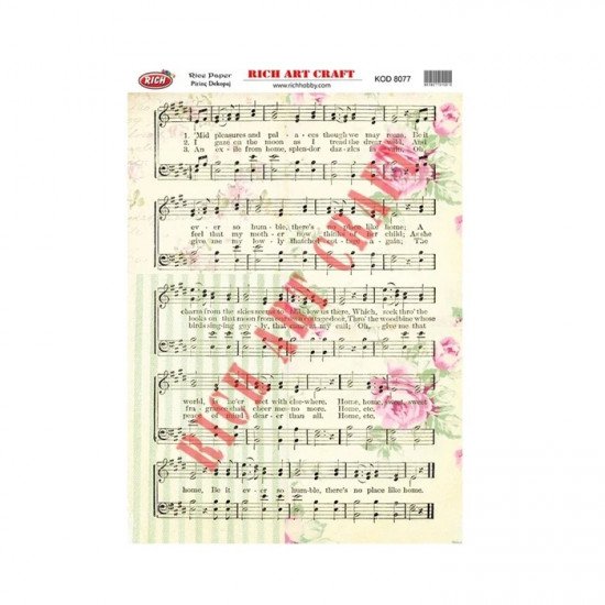 Rice Decoupage Patterns RICH 8077 29×41 cm Rice Decoupage Patterns RICH 8077 29×41 cm