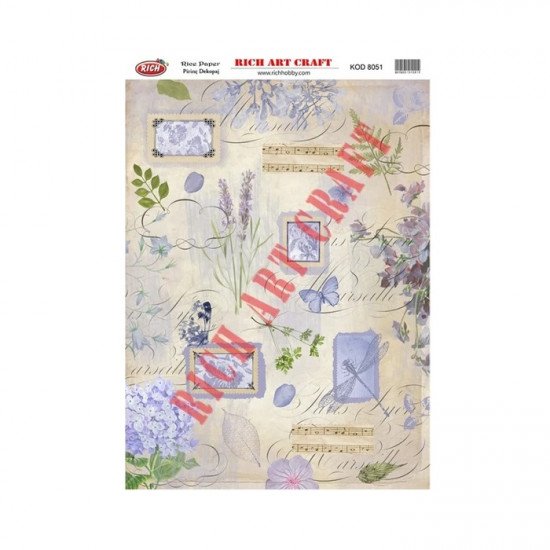 Rice Decoupage Patterns RICH 8051 29×41 cm Rice Decoupage Patterns RICH 8051 29×41 cm