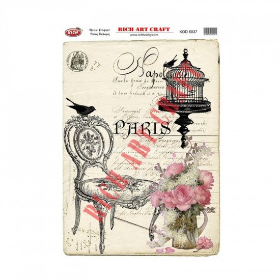 Rice Decoupage Patterns RICH 8037 29×41 cm Rice Decoupage Patterns RICH 8037 29×41 cm
