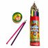 Wooden Colors, Carton Box of Cylindrical Shape, 36 Colors KEYROAD