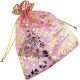 Organza Fabric Bag 9 x 12 cm Gold Printed 10 Pieces Organza Fabric Bag 9 x 12 cm Gold Printed 10 Pieces