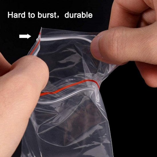 Medium Nylon Bag With Pressure Lock 25×17 cm 100 Pcs Medium Nylon Bag With Pressure Lock 25×17 cm 100 Pcs