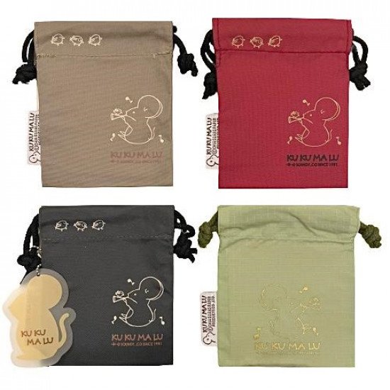 Small Canvas Bag With Rope 4 Pieces KUKU MALU Small Canvas Bag With Rope 4 Pieces KUKU MALU