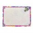 Certificate Paper With a Fuchsia Decorated Frame And a White Bouquet 25 Sheets
