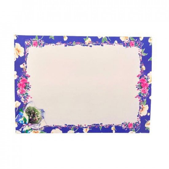 Certificate Paper With a Dark Purple Decorated Frame And a Bouquet 25 Sheets Certificate Paper With a Dark Purple Decorated Frame And a Bouquet 25 Sheets