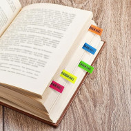 Phosphoric signature dividers sticker, 12 x 45 mm, 5 colors