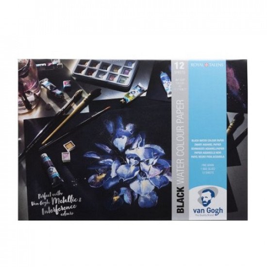 Drawing Book Black Paper Van Gogh A4 TALENS ART CREATION 12 Sheets 360 gm Drawing Book Black Paper Van Gogh A4 TALENS ART CREATION 12 Sheets 360 gm