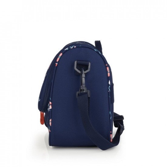 Lunch Bag Flowers Navy Blue GABOL Lunch Bag Flowers Navy Blue GABOL