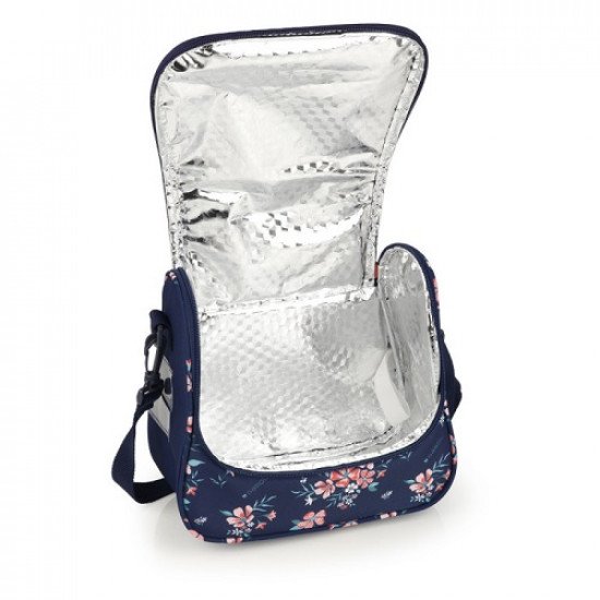 Lunch Bag Flowers Navy Blue GABOL Lunch Bag Flowers Navy Blue GABOL