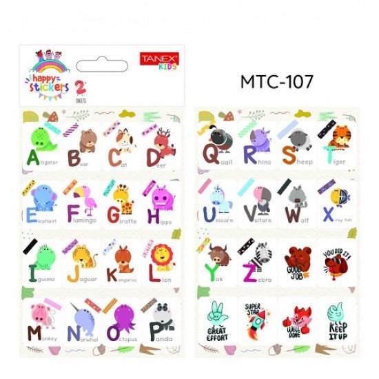 English Letters Stickers TANEX