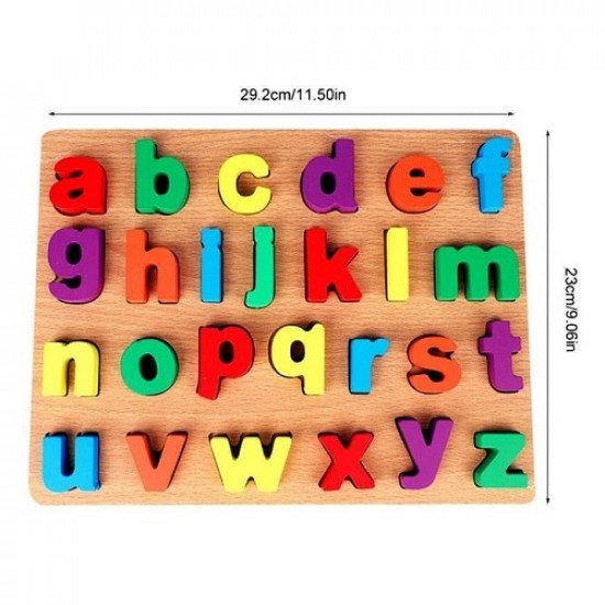 Educational Wooden Children's Toy Small English Letters Puzzle Educational Wooden Children's Toy Small English Letters Puzzle