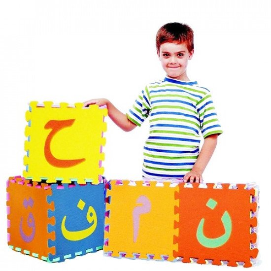بازل حروف عربية فلين اسفنجي 29x29 سم بازل حروف عربية فلين اسفنجي 29x29 سم