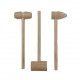 Small Wood Hammer BABY 3 Pieces Assorted