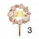 Cake Topper Happy Birthday Several Pink Shapes