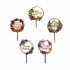 Cake Topper Happy Birthday Several Flower Shapes Set Of 2 Cake Topper Happy Birthday Several Flower Shapes Set Of 2