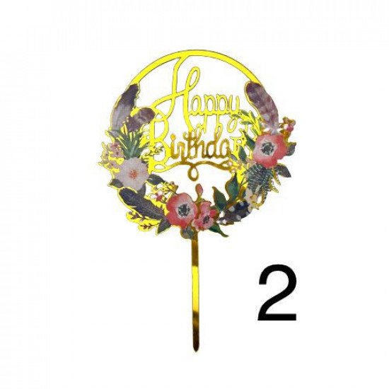 تغريسة كيك Happy Birthday عدة اشكال ورود مجموعه2 تغريسة كيك Happy Birthday عدة اشكال ورود مجموعه2