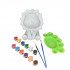 White Plastic Lion Piggy Bank With Colours Brush And Palette White Plastic Lion Piggy Bank With Colours Brush And Palette