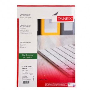 Adhesive Copy Paper TANEX A3 Matte White 420x297 mm 