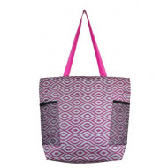 A Large Shopping Bag Decorated With Purple And Tiffany A Large Shopping Bag Decorated With Purple And Tiffany