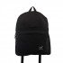 Black Sports School Backpack with Zipper and Front Pocket