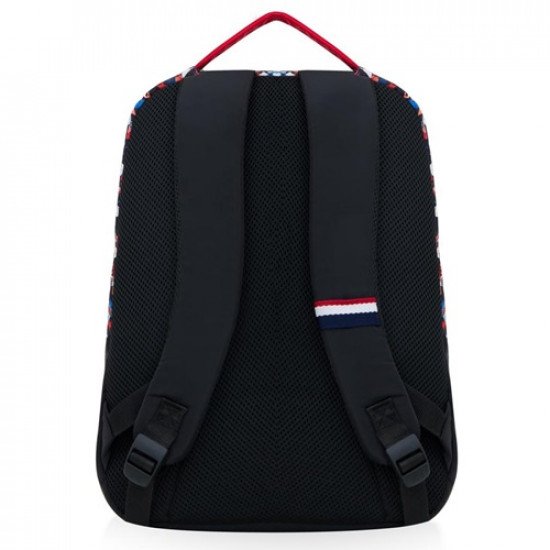 School Backpack Black With Triangle Decorations 2 Large Zippers U.S. POLO ASSN School Backpack Black With Triangle Decorations 2 Large Zippers U.S. POLO ASSN
