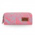 School Pencil Case Gray Floral Pink With Zipper U.S. POLO ASS
