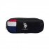 School Pencil Case Black And Red Zipper With An External Pocket U.S. POLO ASS
