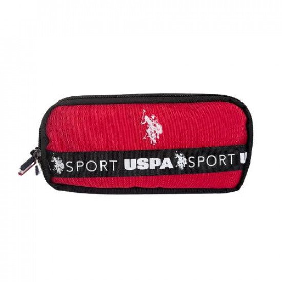School Pencil Case Black And Red With 2 Zipper U.S. POLO ASS School Pencil Case Black And Red With 2 Zipper U.S. POLO ASS