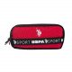 School Pencil Case Black And Red With 2 Zipper U.S. POLO ASS School Pencil Case Black And Red With 2 Zipper U.S. POLO ASS