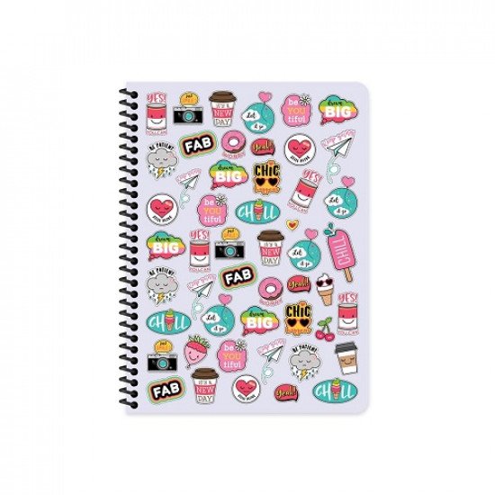 Wire Notebook Square KESKIN 100 Sheets B5 Sweet Fun
