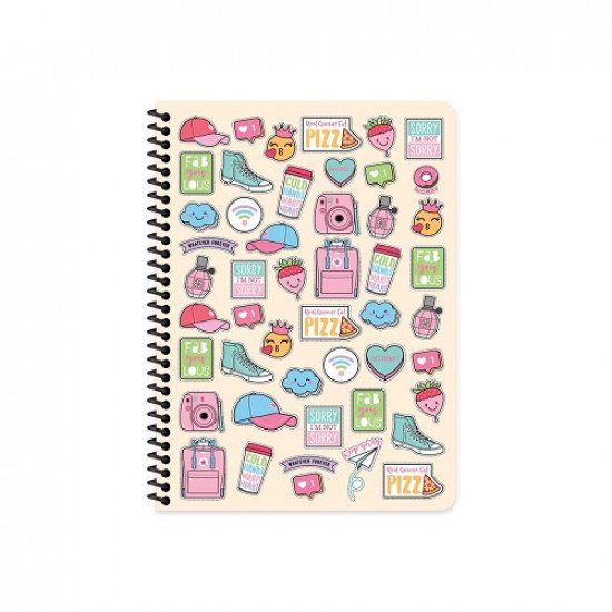 Wire Notebook Square KESKIN 100 Sheets B5 Sweet Fun