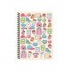 Wire Notebook Square KESKIN 100 Sheets B5 Sweet Fun