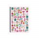 Wire Notebook Square KESKIN 100 Sheets B5 Sweet Fun