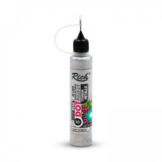 Dot Paint Silver Metallic Rich 40 ml Dot Paint Silver Metallic Rich 40 ml