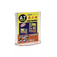 Transparent Acrylic Display Board A7 Oval Base KEJEA