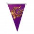 Triangles Rope Decorations Ramadan Kareem Purple 2.5 Meters