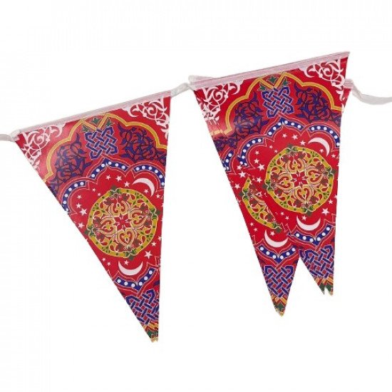 Triangles Rope Decorations Ramadan Red 2.5 Meters Figure 1