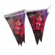 Triangles Rope Decorations Ramadan Kareem Purple And Fushi 2.5 Meters Triangles Rope Decorations Ramadan Kareem Purple And Fushi 2.5 Meters
