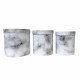 Cylindrical Gift Box Set Of 3 Sizes, Marble Cylindrical Gift Box Set Of 3 Sizes, Marble