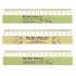 KUKU MALU Ruler 15 cm Plastic 3 Pieces KUKU MALU Ruler 15 cm Plastic 3 Pieces