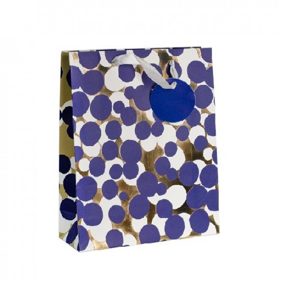 Paper Gift Bag 23x17.5x9.5 cm Blue Circles Paper Gift Bag 23x17.5x9.5 cm Blue Circles