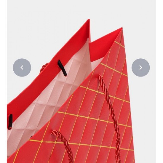 كيس هدايا ورق كبير 15x40x50 سم مربعات ذهبية عدة الوان كيس هدايا ورق كبير 15x40x50 سم مربعات ذهبية عدة الوان