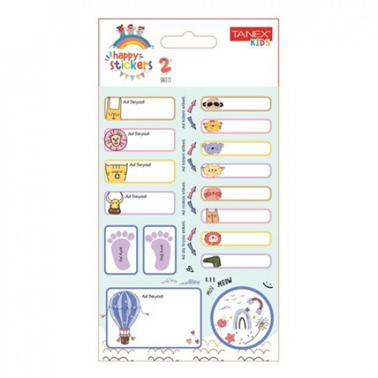 Name Stickers Animals TANEX