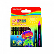 Neon Wax Crayons KEYROAD 12 Colors