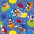 Disney Gift Wrapping Paper 2m x 70cm Mickey Characters Blue Disney Gift Wrapping Paper 2m x 70cm Mickey Characters Blue