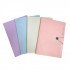 Document Folder With Rubber Lock 8 Slots Multi Colored Pastel