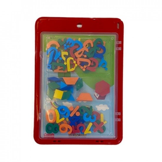 Magnetic Children's Whiteboard With Letters and Numbers and a Back Cover 31 x 21 cm With a Pen Magnetic Children's Whiteboard With Letters and Numbers and a Back Cover 31 x 21 cm With a Pen