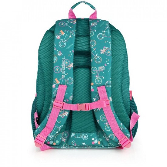 School Backpack Fiori Bike 3 Large Pockets GABOL School Backpack Fiori Bike 3 Large Pockets GABOL