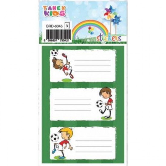 Name Stickers Football Player TANEX Name Stickers Football Player TANEX